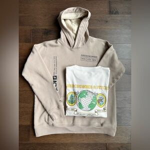 Abercrombie Kids Beige Hoodie and Graphic T-Shirt Set